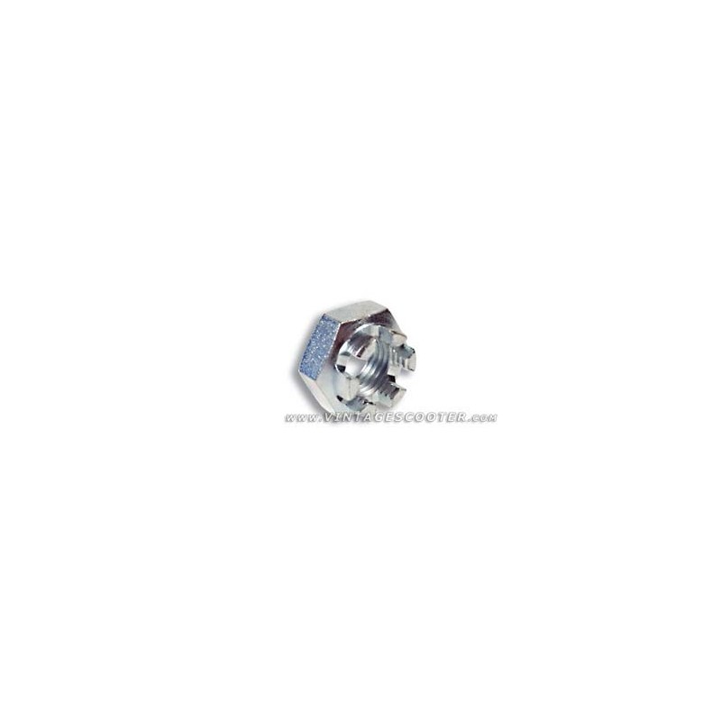 Ecrou de roue Av/Ar Vespa 50 / 125 Prim - ACMA - GTR - PX 1° série Ecrou de roue Av/Ar Vespa 50 / 125 Prim - ACMA - GTR - PX 1° série